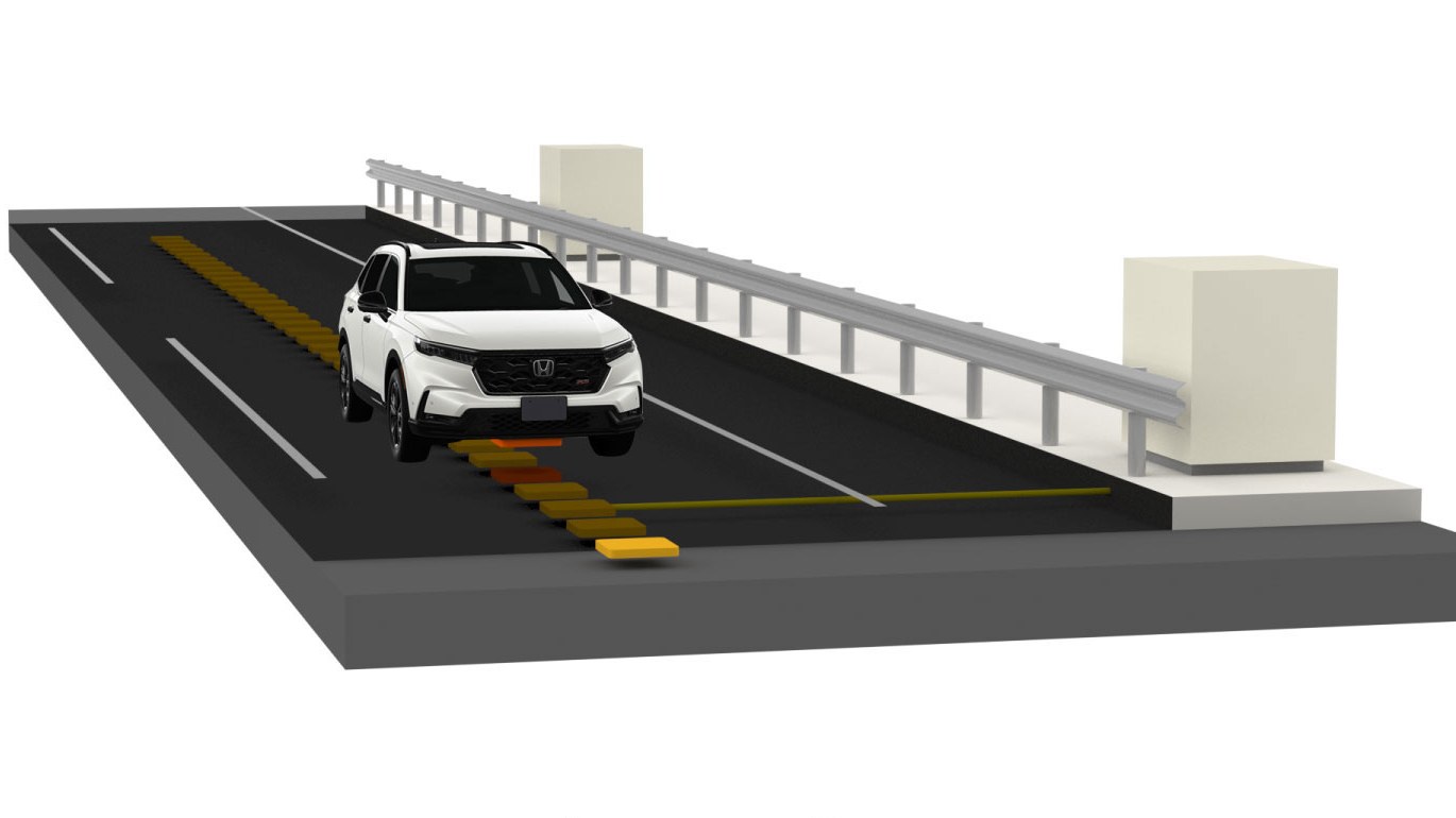 Honda, Elektrikli Aracı Yolda Giderken Kablosuz Şarj Edecek Yol Sisteminin Temel Teknolojisini Geliştirdi