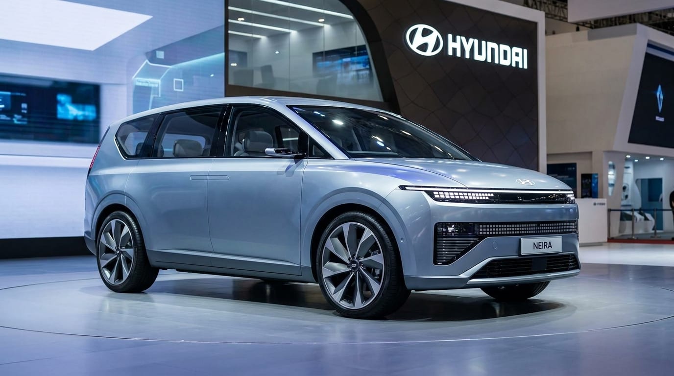 Hyundai'nin 7 Kişilik Elektrikli Minivanı Neira Tanıtıldı: Türkiye'ye Gelmiyor